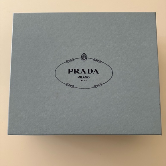 Prada- Linea Printed Velcro Strap Sandals - Picture 5 of 5